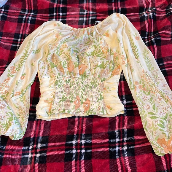 Free people yellow top size xs - Picture 6 of 9